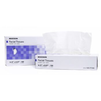 McKesson Facial Tissue 100 per box 8.37"x8.07" Case of 30