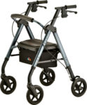 4262BL Nova Star 8 Deluxe 4-Wheel Walker Blue