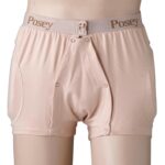 6017M Posey Incontinence Hipsters Hip Protector with Pull Down Front Medium