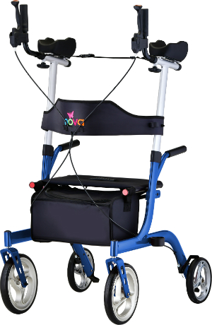 4801BL Nova Phoenix Rise UP Rollator 2.0 ,300 Lbs Weight Capacity, Blue