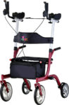 4801RD Nova Phoenix Rise UP Rollator 2.0 ,300 Lbs Weight Capacity, Red