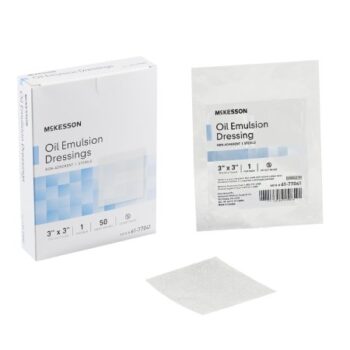 61-77041 McKesson Oil Emulsion Dressing 3" x 3" Box of 50