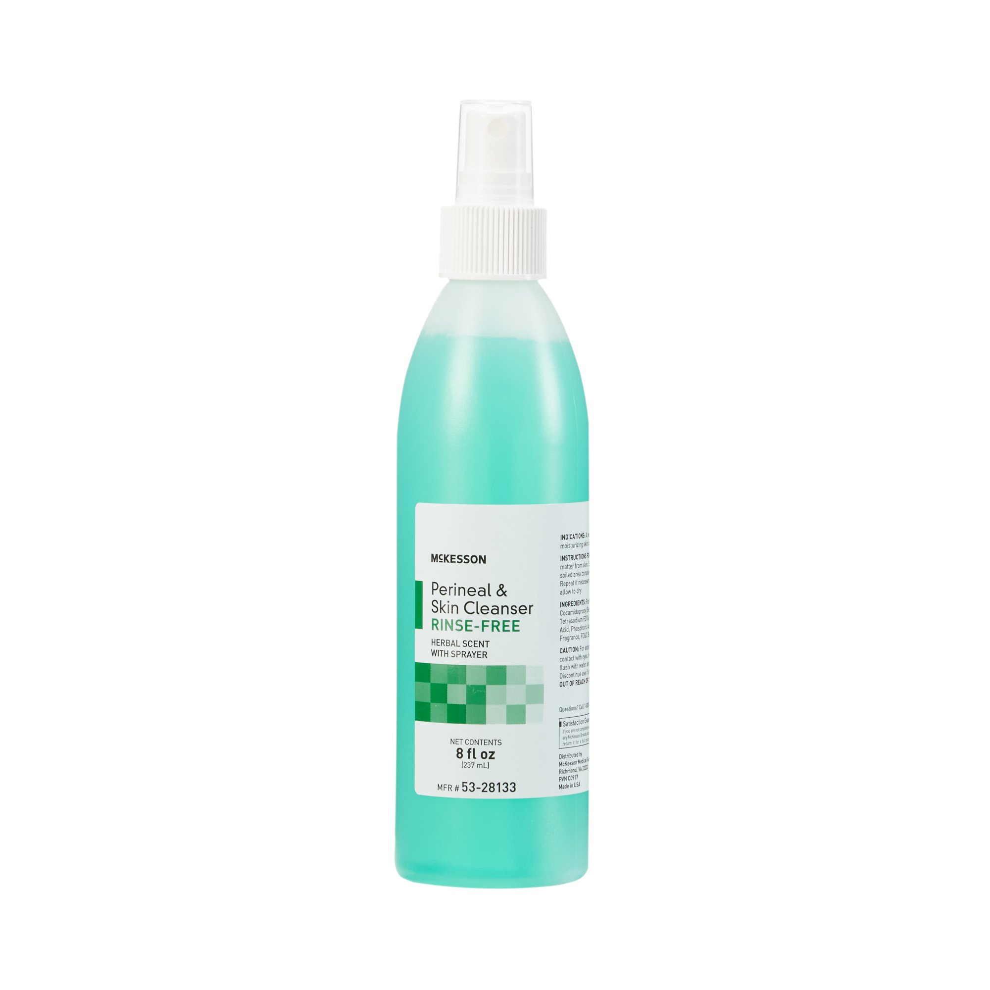 53-28133 McKesson No-Rinse Perineal Spray Herbal Scent 8oz.