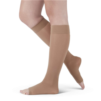 13803 Medi Assure Knee High OT Compression Stockings 20-30mmHG, Large Beige