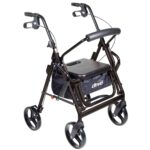 795BL Drive Duet Rollator/ Transport Chair, Blue