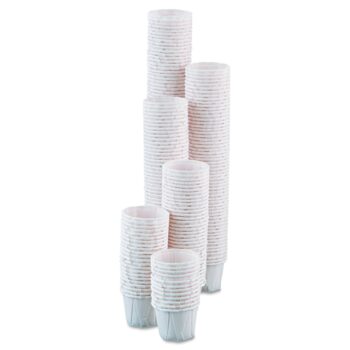 075-2050EA Souffle Cup Solo .75 oz. White Paper Disposable Sleeve of 250