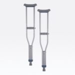 7201 Nova Adult Crutches Push-Button, 5'2" - 5'10"