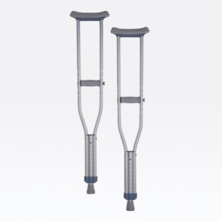 7201 Nova Adult Crutches Push-Button, 5'2" - 5'10"