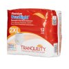 2118BAG Tranquility Premium OverNight Disposable Heavy Absorbency Underwear XX-Large (62"-80") Bag of 12