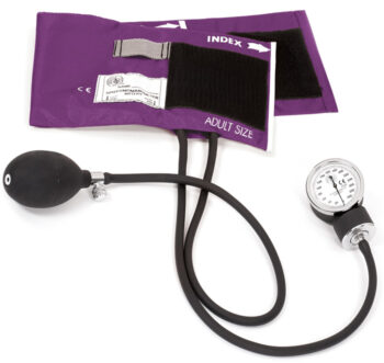 S82-PUR Prestige Aneroid Blood Pressure Cuff Set Standard Adult (Cuff Range 10" - 16") Purple