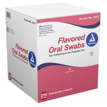1217BAG Dynarex TREATED Oral Swabsticks Bag of 50