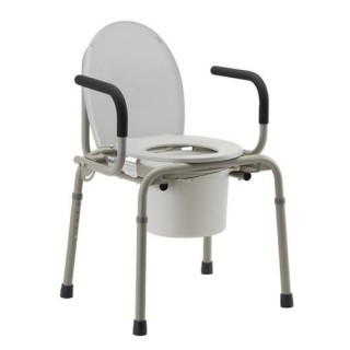 8900W Nova Drop-Arm Commode with Padded Arms (300 Lbs Weight Capacity)