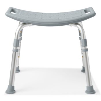 G2-202KX1 Medline Shower Chair without Back (400 Lbs Weight Capacity)