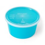 DYND70293H Medline Denture Cup with Lid Aqua 8oz