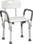 BSCWBA ProBasics Deluxe Shower Chair with Back and Arms (300 Lbs Weight Capacity)