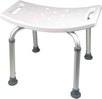 BSC ProBasics Shower Chair without Back (300 Lbs Weight Capacity)