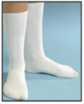 7137M Rose Multi-Purpose Diabetic Sock Medium White / 2 Pairs (Shoe Size 9-11)