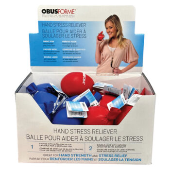 SB-SKR-24CTM OBUSFORME Hand Stress Reliever Ball (Blue or Red)