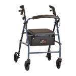 4235BL Nova Vibe 6S 4 Wheel Walker Blue (300 Lbs Weight Capacity)