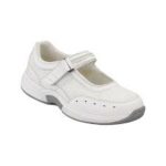 OrthoFeet Women's Mary Janes Shoe Bristol WHITE