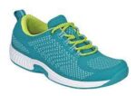 OrthoFeet Women's Athletic Shoe Coral TURQUOISE