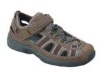 OrthoFeet Men's Sandal Shoe Clearwater BROWN