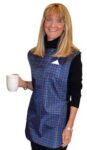 2530-BLUE Tidy Top Dignified Dining Wear Bib Reversible (34"x17") - Blue