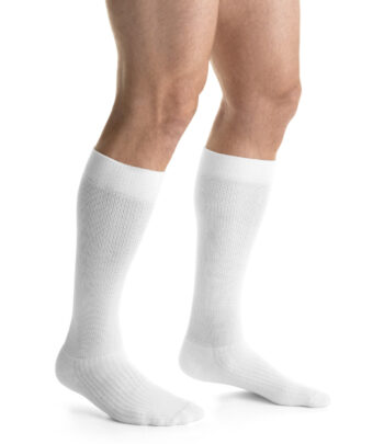 110491 Jobst ActiveWear Knee CT Large Medical Compression Socks 20-30mmHg White