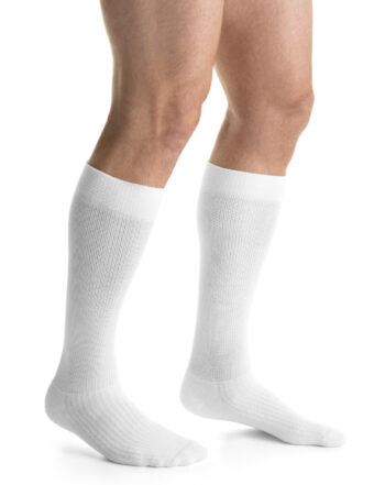110528 Jobst ActiveWear Knee CT X-Large Full Calf Medical Compression Socks 20-30mmHg White