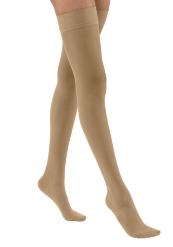 117224 Jobst Ultrasheer Thigh-High Compression Stockings 8-15mmHg Silky Beige X-Large