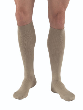 110799 Jobst Men's Knee Hi Dress Socks 8-15mmHg Khaki X-Large