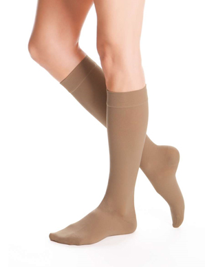 AC24103 Medi DuoMed Advantage Knee High CT Compression Stockings 20-30mmHg Large Petite, Beige