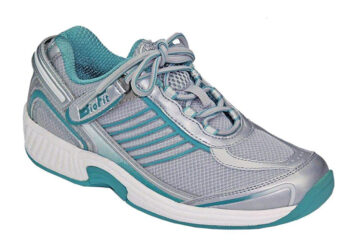 975 OrthoFeet Women's Athletic Shoe Verve Tie-Less TURQUOISE